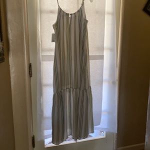NWT APT.9 Striped Spaghetti Strap Maxi Dress sz XL